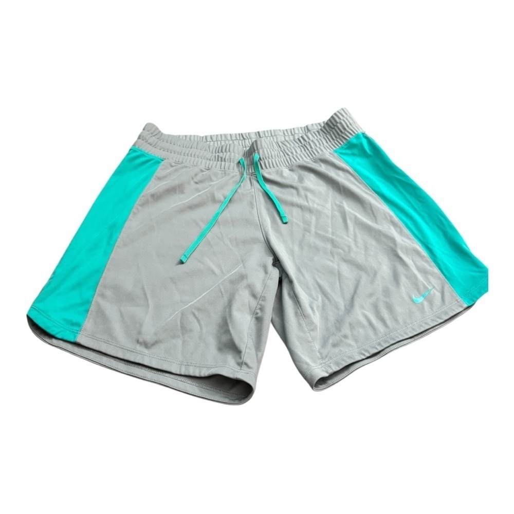 Nike Teal and Gray Sports Shorts - Picture 3 of 5